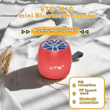 M10跨境插卡铝合金属迷你小音箱无线蓝牙音响便携收音机高音质