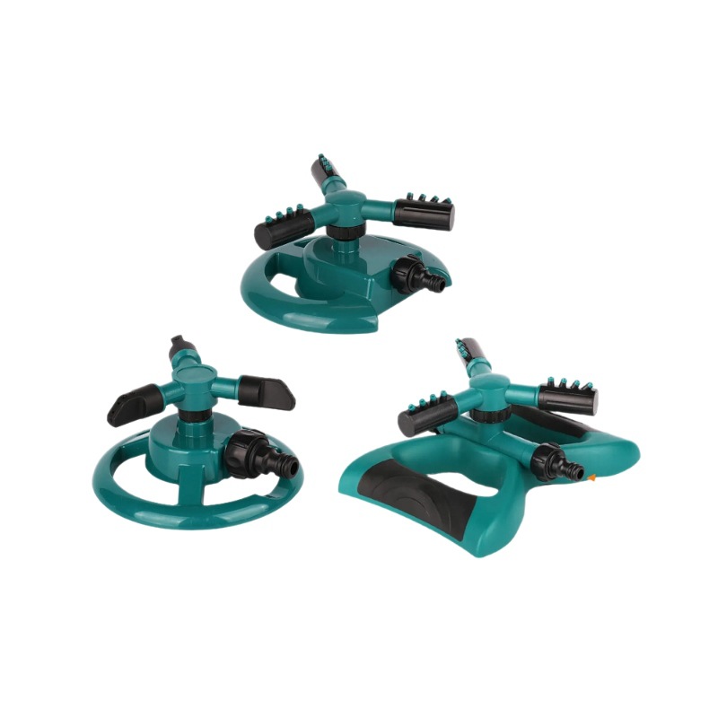 Tri-circular mariposa chasis sprinkler jardín césped sprinkler sprinkler 360 grados rotación automática