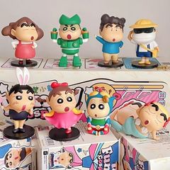 蜡笔小新盲盒搞怪cos小新手办周边公仔玩偶桌面摆件玩具生日礼物