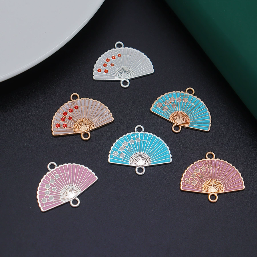 DIY ювелирные аксессуары сплав имитация капель горение двойной подвесной веер цветок сливы древний Ветер шпилька шататься Луо кисточка аксессуары Висячие