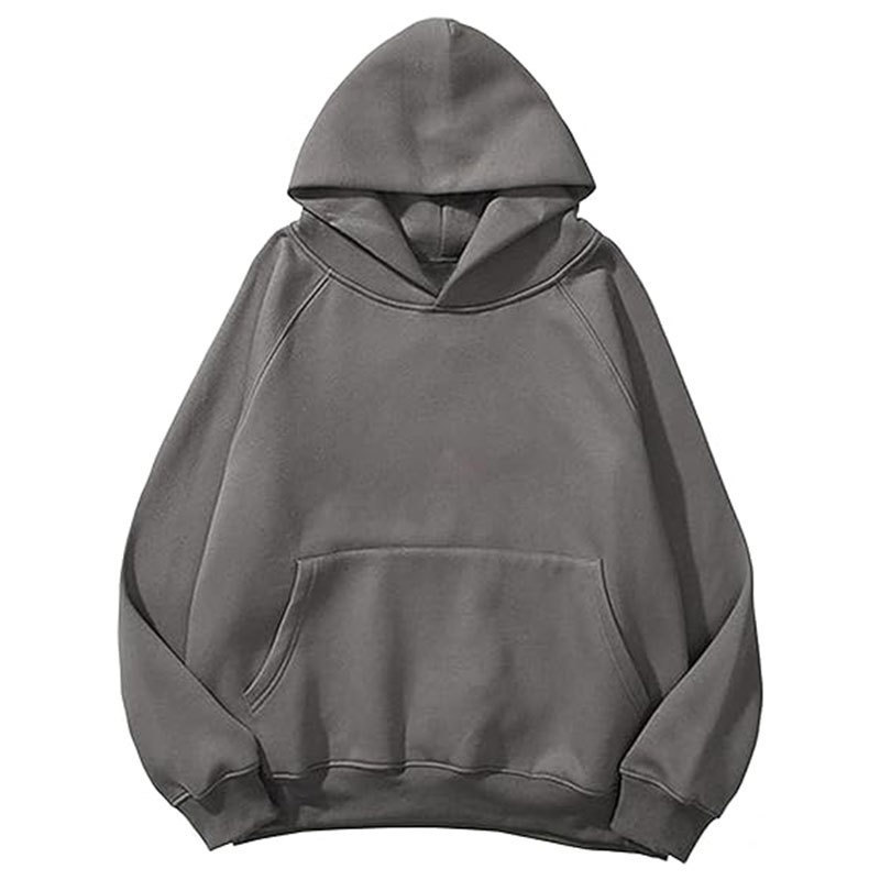 Hooded Heavy Sweatshirt Pure Color Loose Printable Logo Group Class Uniform Casual Long-Sleeved Sweatshirt Jacket