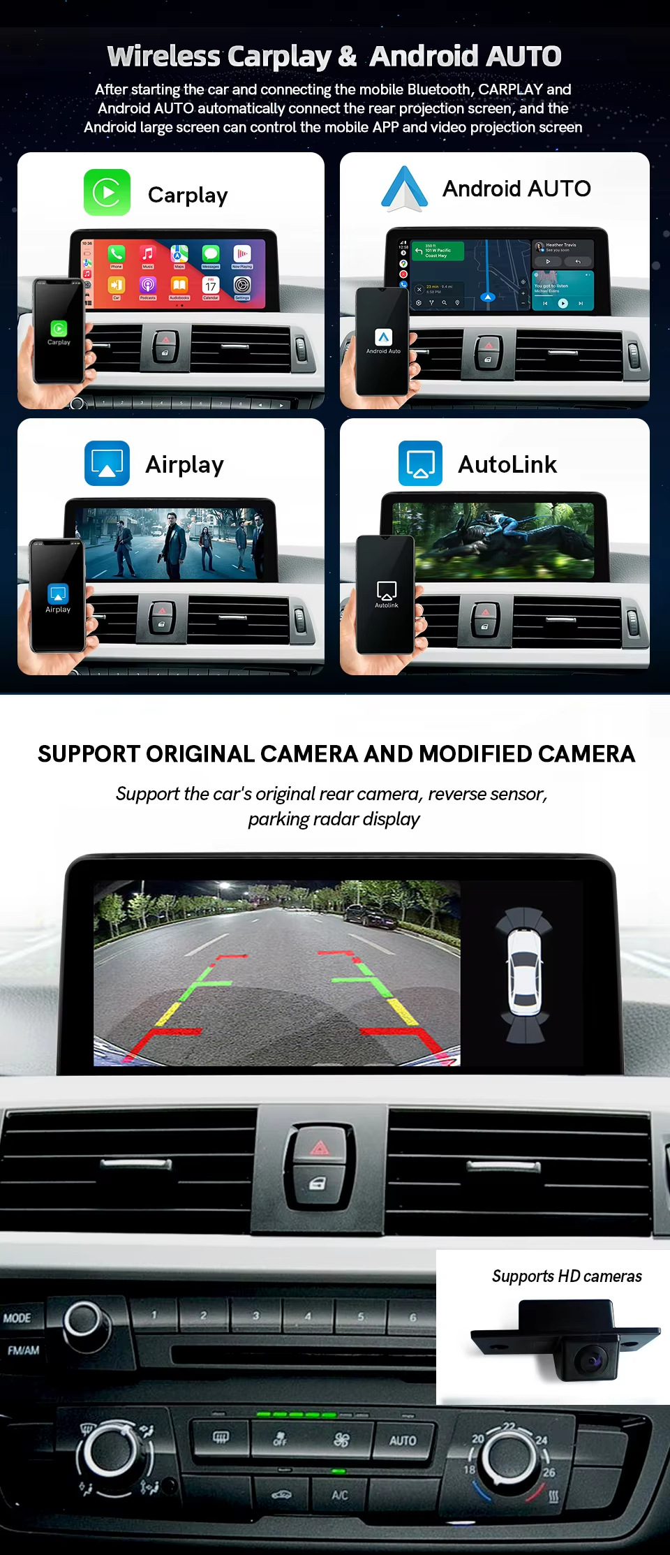 Suitable for BMW 3 Series 4 Series F30 F34 2013 - 2017 NBT car central control display navigation system