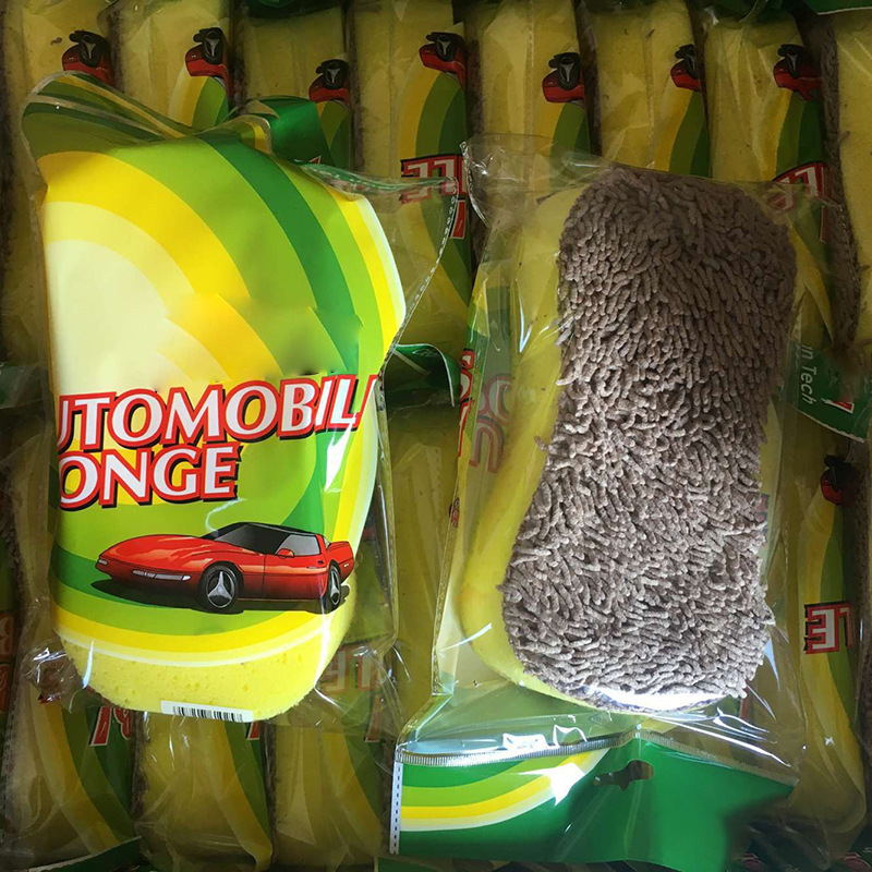 汽车洗车棉 擦车块擦车海绵 高档雪尼尔擦车块洗车工具 海绵厂家