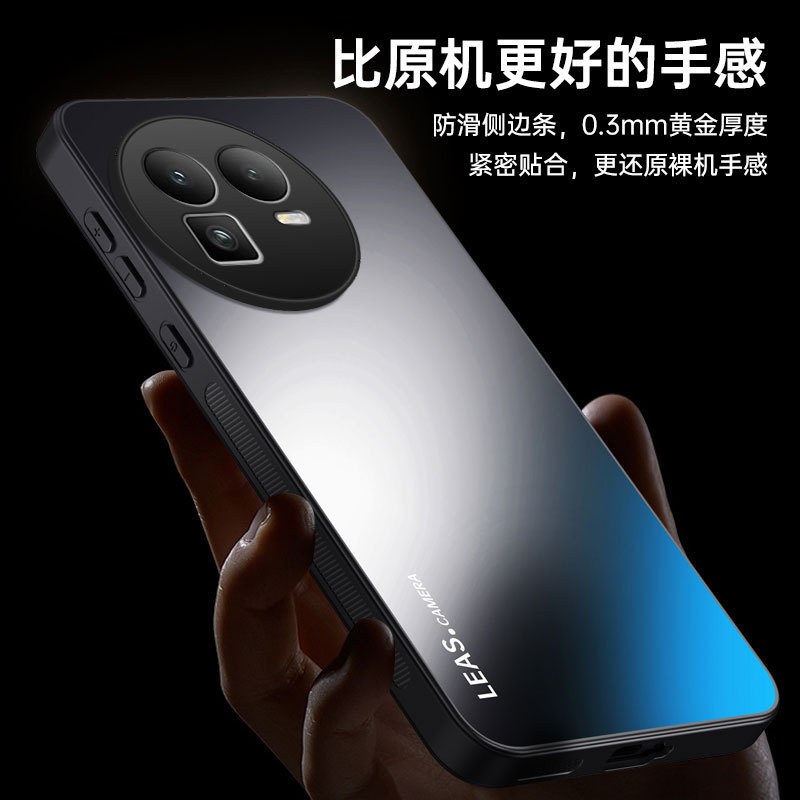 Suitable for Realmegt8 Frosted Mobile Phone Case Ag Electroplated Acrylic Real Me Protective Cover Business Pure Color Protective Case