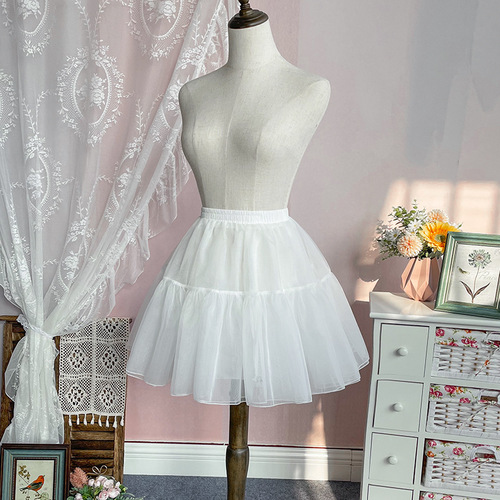 Bust lolita daily support boneless soft gauze support lolita tutu short style own factory beautiful quality and good price
