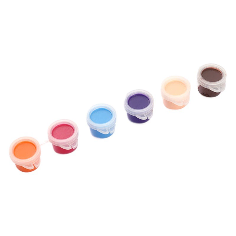 12 цветов, 6 соединенных акриловых красок для малышей, студентов, детей, набор красок для рисования «сделай сам», экологически чистая гипсовая краска для кукол, оптовая продажа