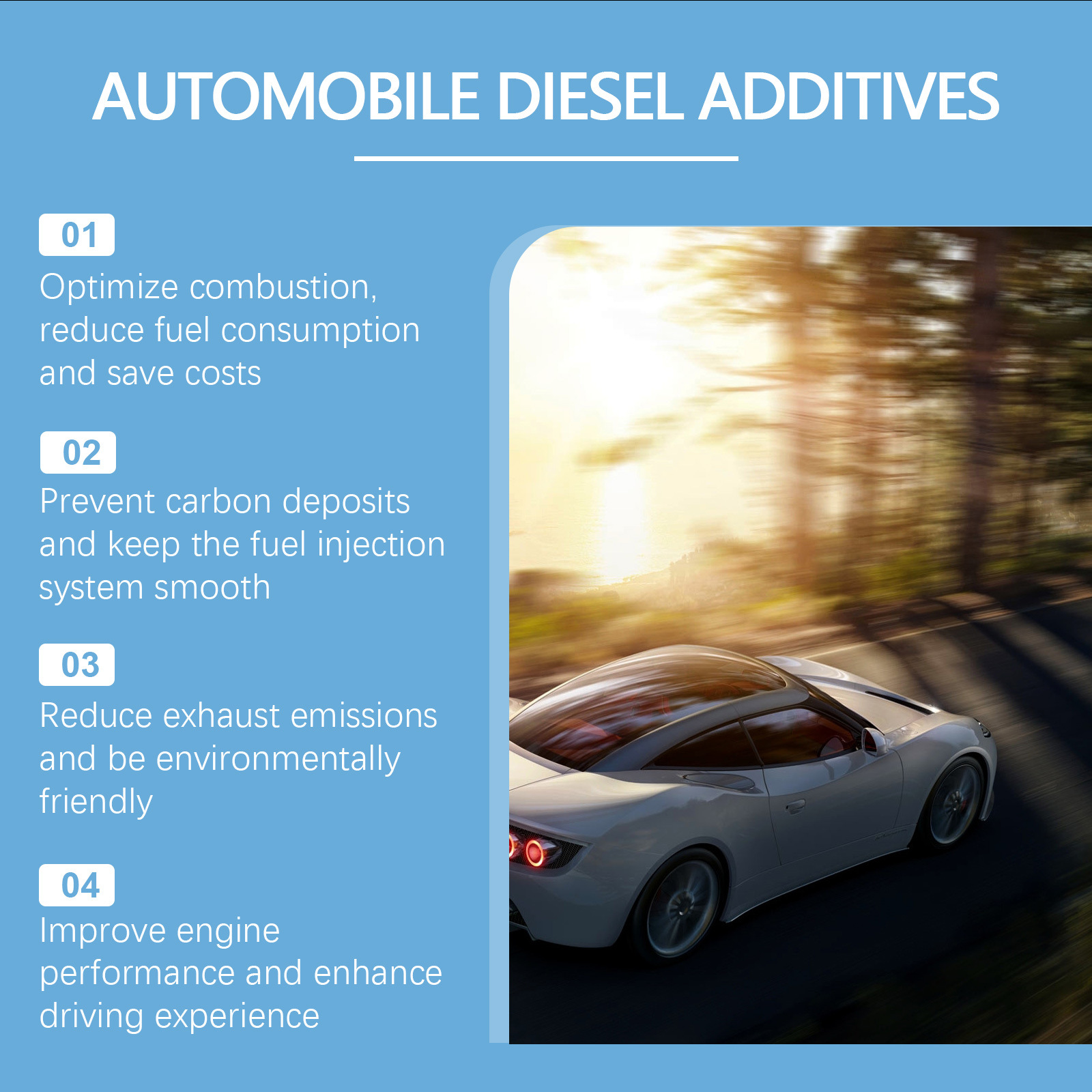 Rayhong Automotive Diesel Additive Car Power Increase Fuel Efficiency Cleaning Agent