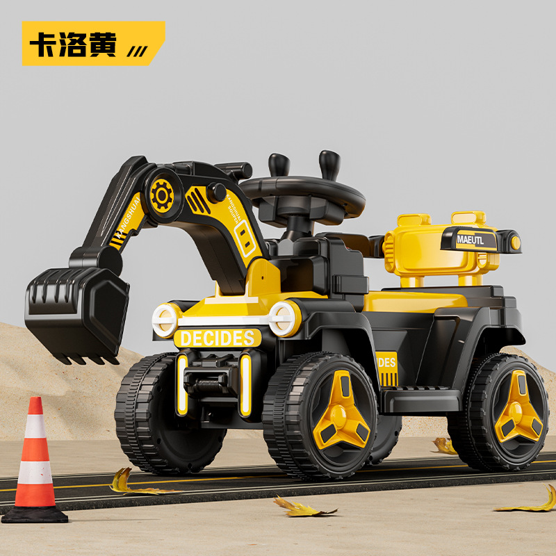 Nuevo niño excavadora eléctrica deslizante juguete coche juguete niño niña excavadora bebé gran excavadora coche de ingeniería image 10