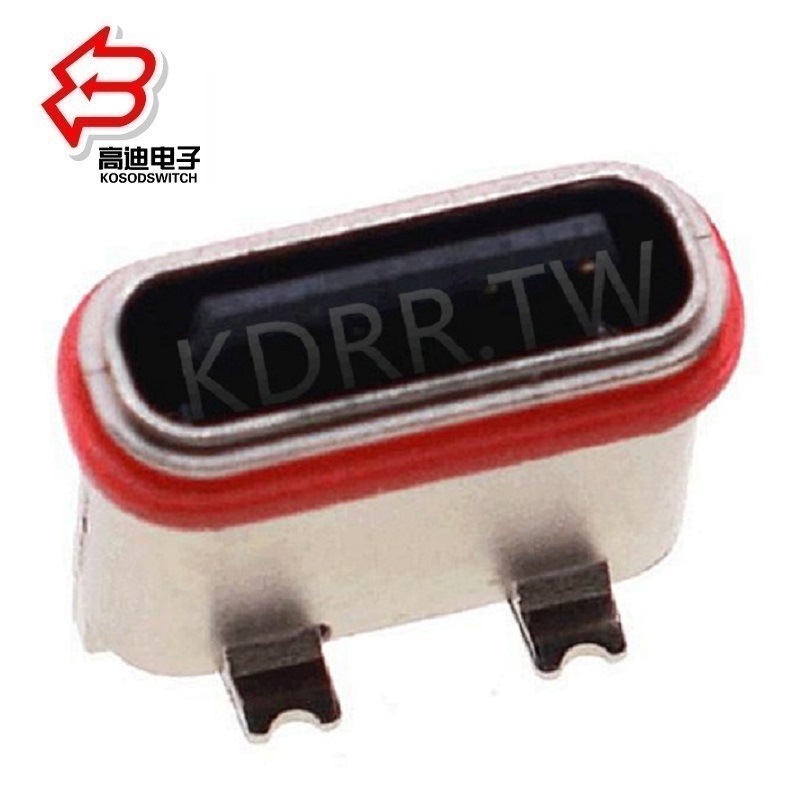 立式防水USB插座 贴片USB插座大电流6PIN 大电流贴片USB接口防水