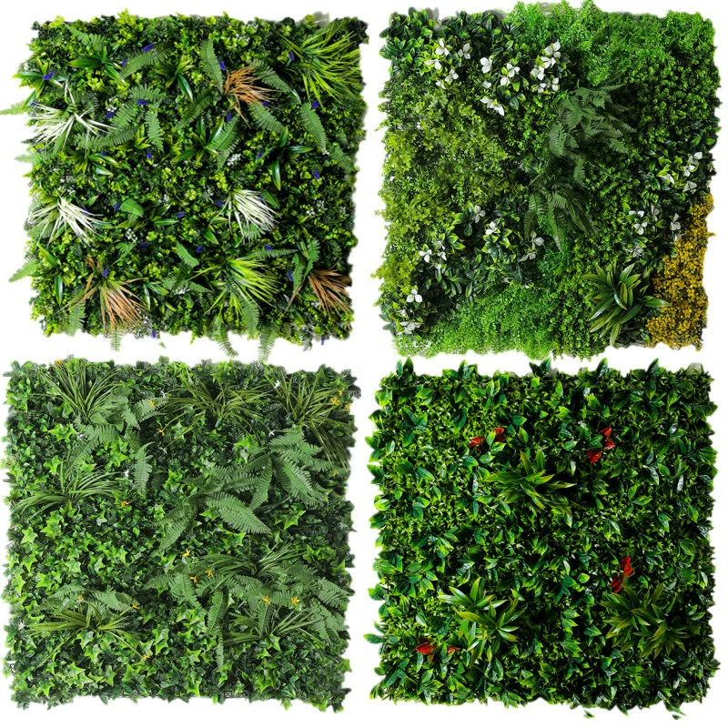 Защита от солнца зеленое растение отделка стен балкон поддельные растения пластиковые двери для газона украшение магазина фон моделирование стены растение стена