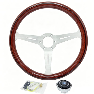 Steering wheel Classic Imitation Wood Beidouxing Langdi - silver