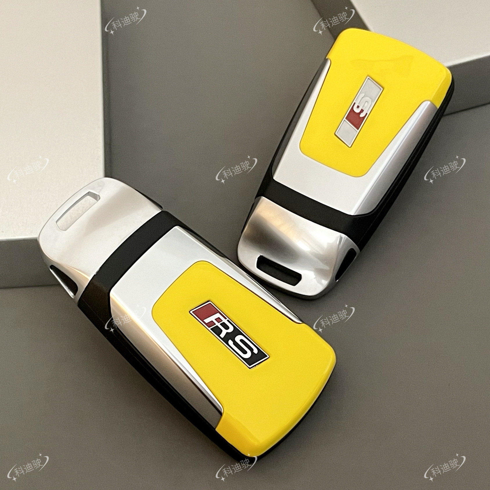 New Audi A4L A5 Q5L Q7 Tt Original Key Upgrade Rs S Key Piano Black Red White Back Cover Shell