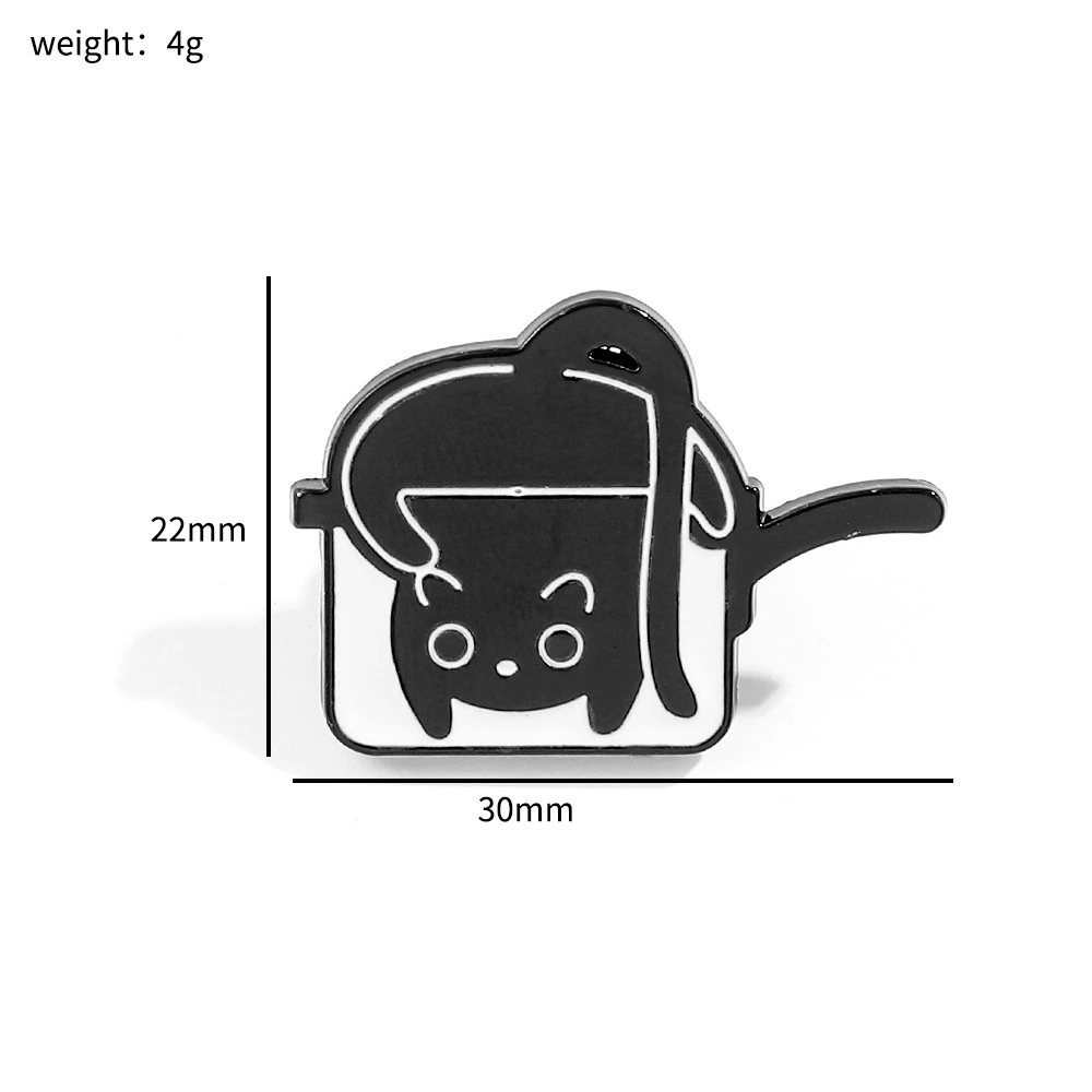 Cartoon creative brooch, ink, badge, accessory