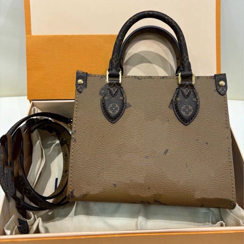 24 new models of mini onthego double-sided small tote jungle bb shoulder crossbody tote women's bag