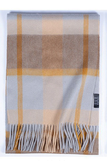 Mongolia interior puro cachemir lana de lana teñida en hilo a cuadros ondas de agua otoño e invierno bufanda para hombres y mujeres