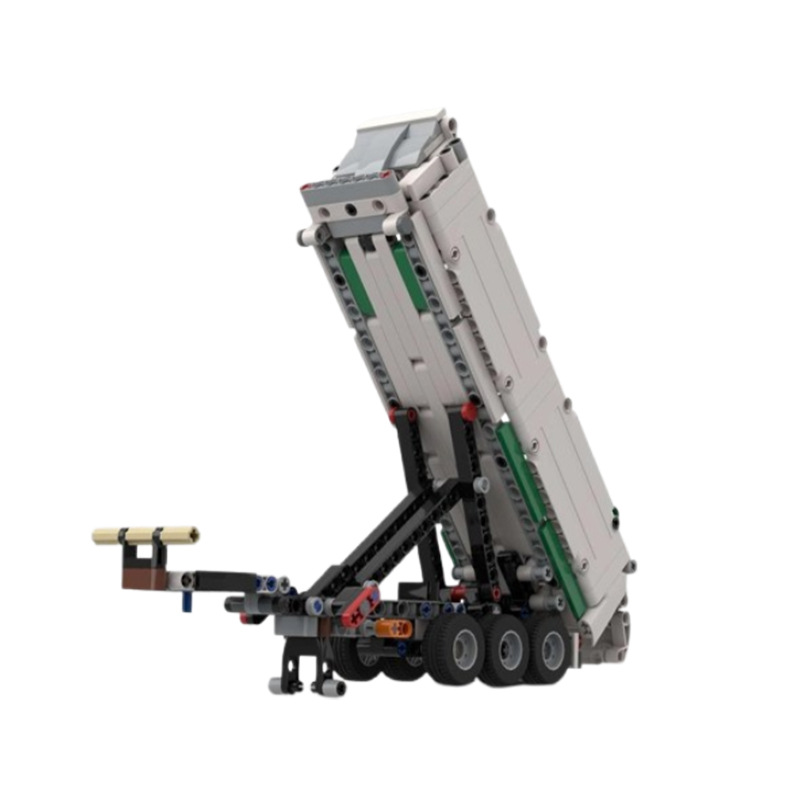 Building Block Toy Truck Trailer Model For Creative Assembly_voghion.com