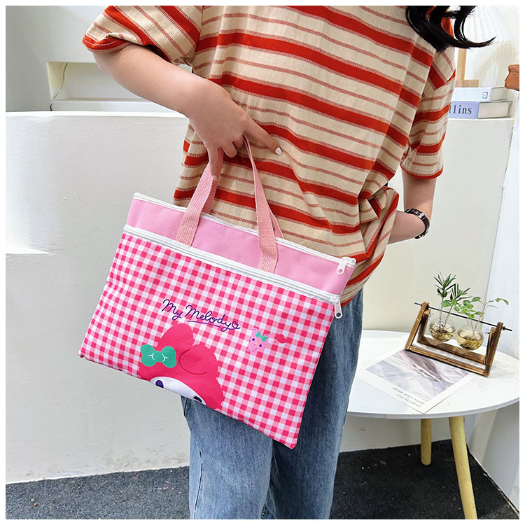 The new Spring 2024 Stardelo minimalist cartoon large-capacity student handbag, study materials and tutorial bag undefined
