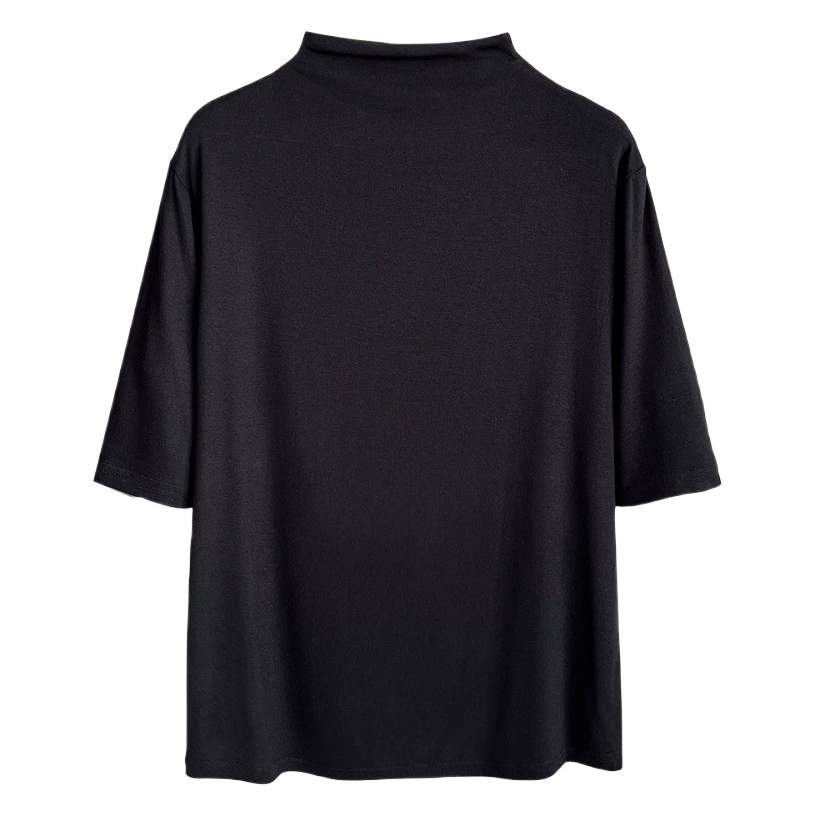 [Специально] Весной и осенью Новая Универсальная рубашка с коротким воротом и коротким рукавом для полных девушек, Женская мода больших размеров 4655