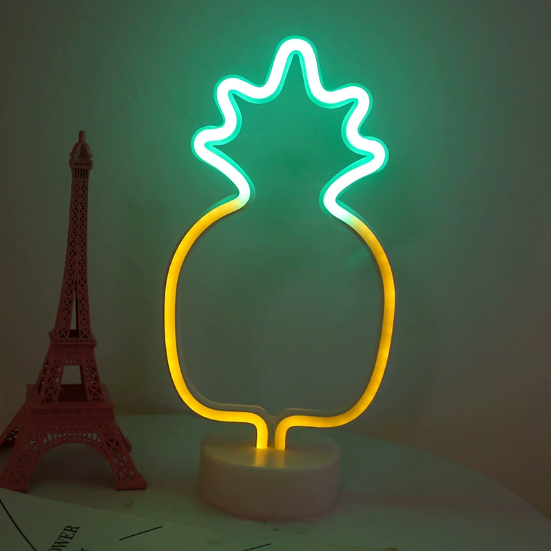 Неоновая LED‑лампа‑фигура для декора, разные формы (единорог, сердце, ёлка), 220 В, атмосферная