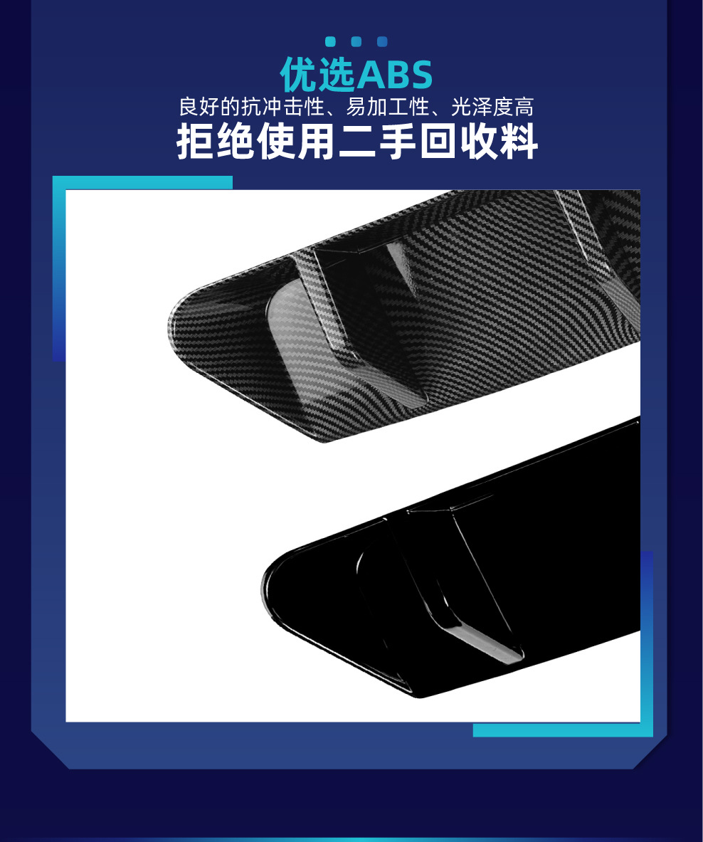 Suitable for Skoda Superb B8 2015-2019, rear lip spoiler, body kit, cross-border modification