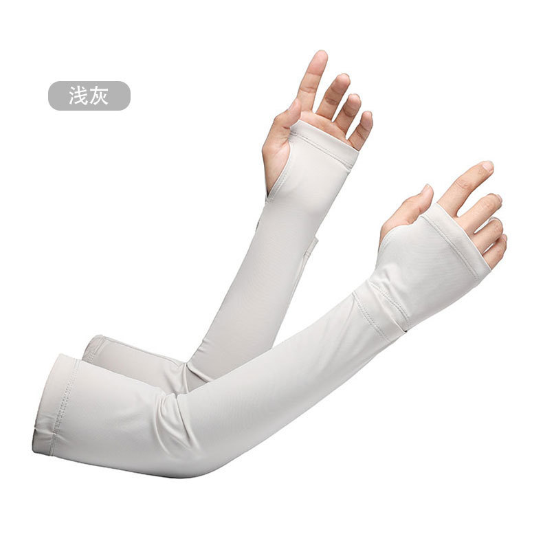 Mangas de hielo de protección solar para hombres y mujeres frías y transpirables para montar al aire libre anti-ultravioleta protector solar hielo de nylon manga fría