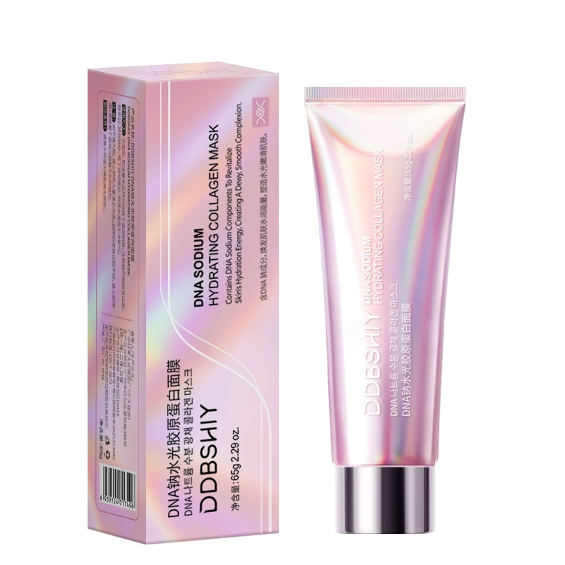 DNA model, moisturizing collagen, pulls up detachable face mask, intense hydration, easy application