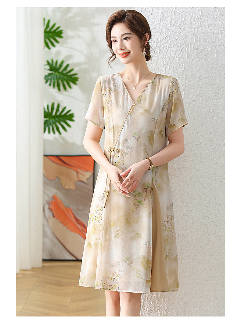 C5110 840K VÁY ĐẦM LIỀN THÂN NỮ SHERYG MÙA HÈ TRUNG NIÊN THỜI TRANG NỮ VẢI VOAN G03 SẢN PHẨM MỚI
