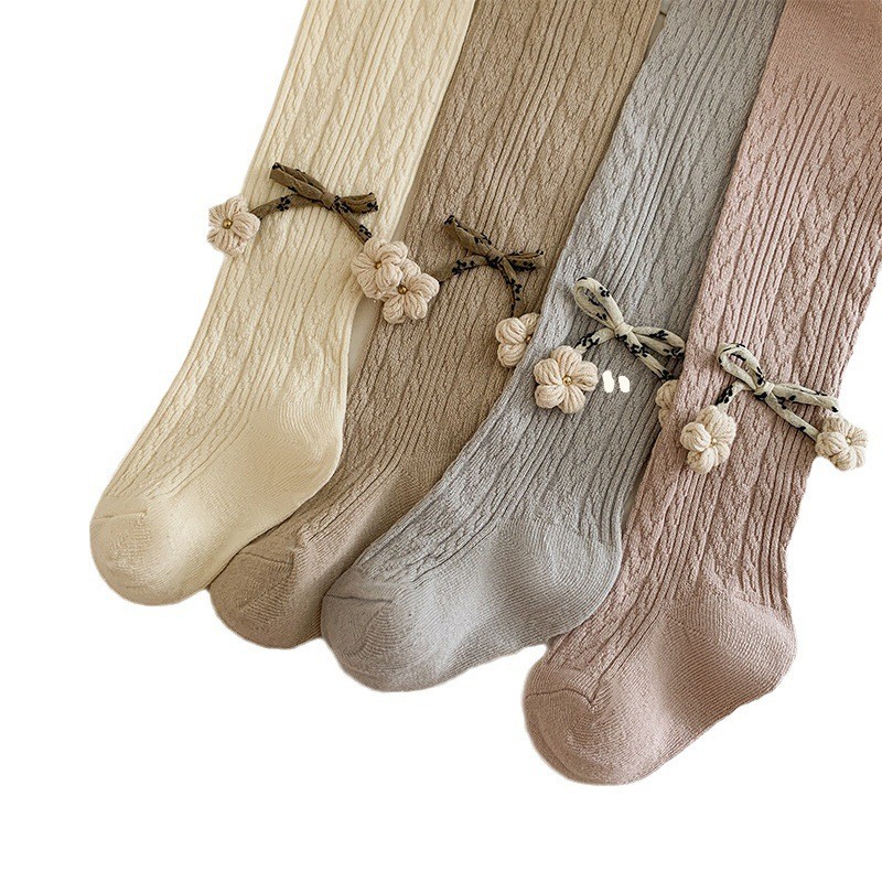 Los calcetines transfronterizos de los niños de Tiantai peinaron las polainas de las pantimedias de las muchachas del algodón