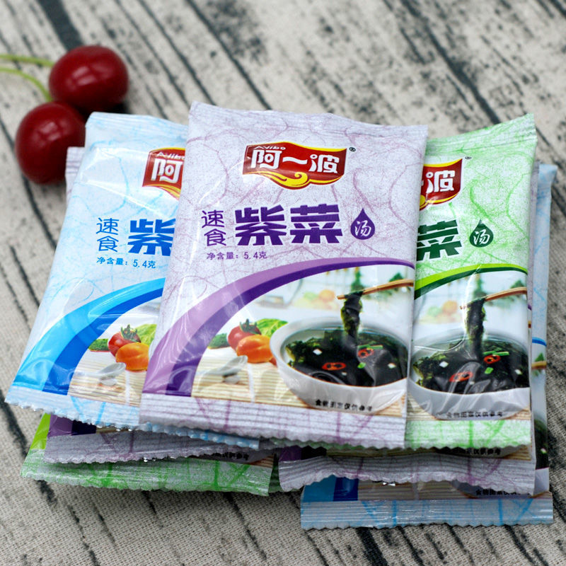 紫菜汤80克每袋15小包速溶蛋花汤排骨海鲜汤料虾米多规格包