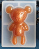 Epoxy resin, silicone mold, mobile phone ornaments, with little bears, handmade