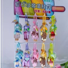 新しいシミュレーション夏のアイスクリームペンダントクリエイティブアイスクリーム装飾バッグアイスキャンデーカー装飾漫画ジュエリーかわいいギフト