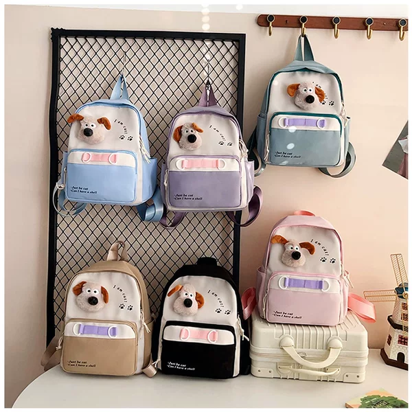 Best-selling 2026 new nylon backpack for children, casual large-capacity school bag for kindergarten and primary school students