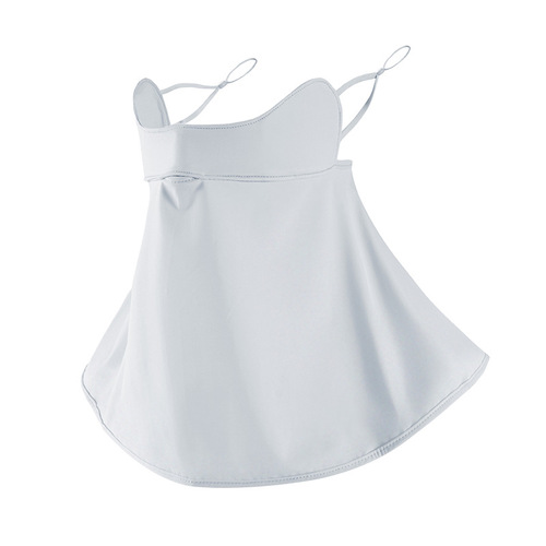 New 2025 Extended Sun Shield Face Mask for Women - High Fashion, Cool Ice Silk, UV Protection Cycling Face Mask Wholesale