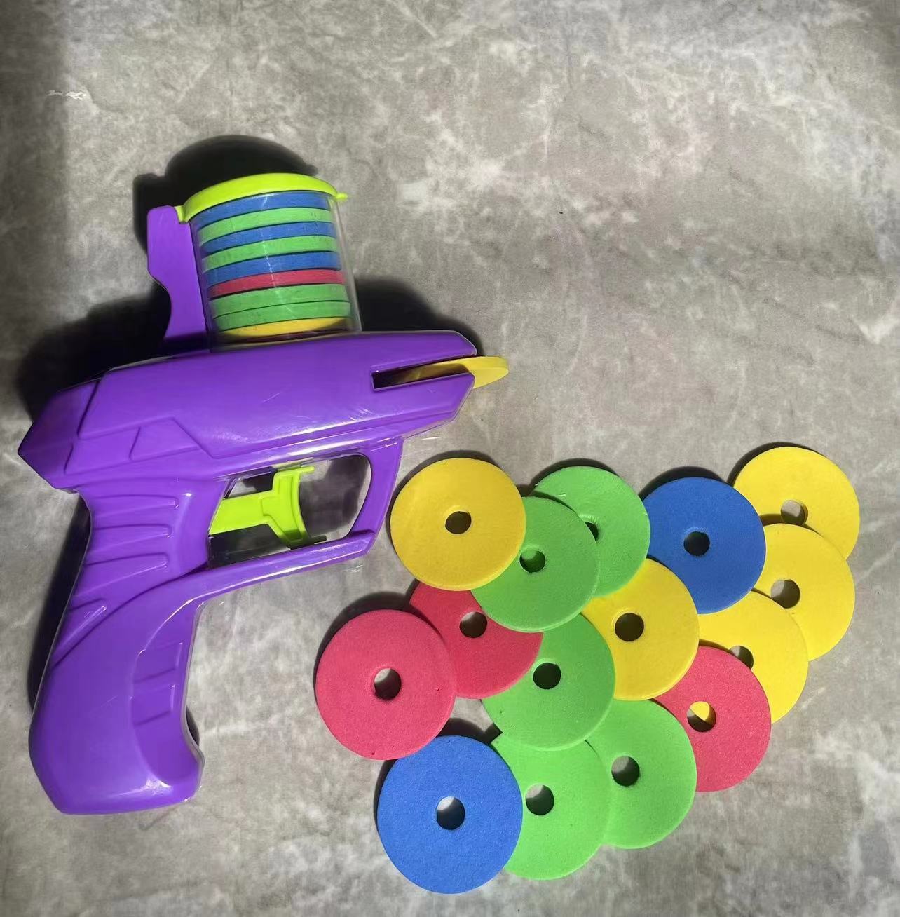 TikTok Explosive Turnip Ufo Gun Toys Nostalgic Classic Frisbee Gun Soft Shotgun Children's Toys Stall Toys