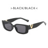 Fashionable retro sunglasses hip-hop style, trend square small glasses, internet celebrity, European style, wholesale