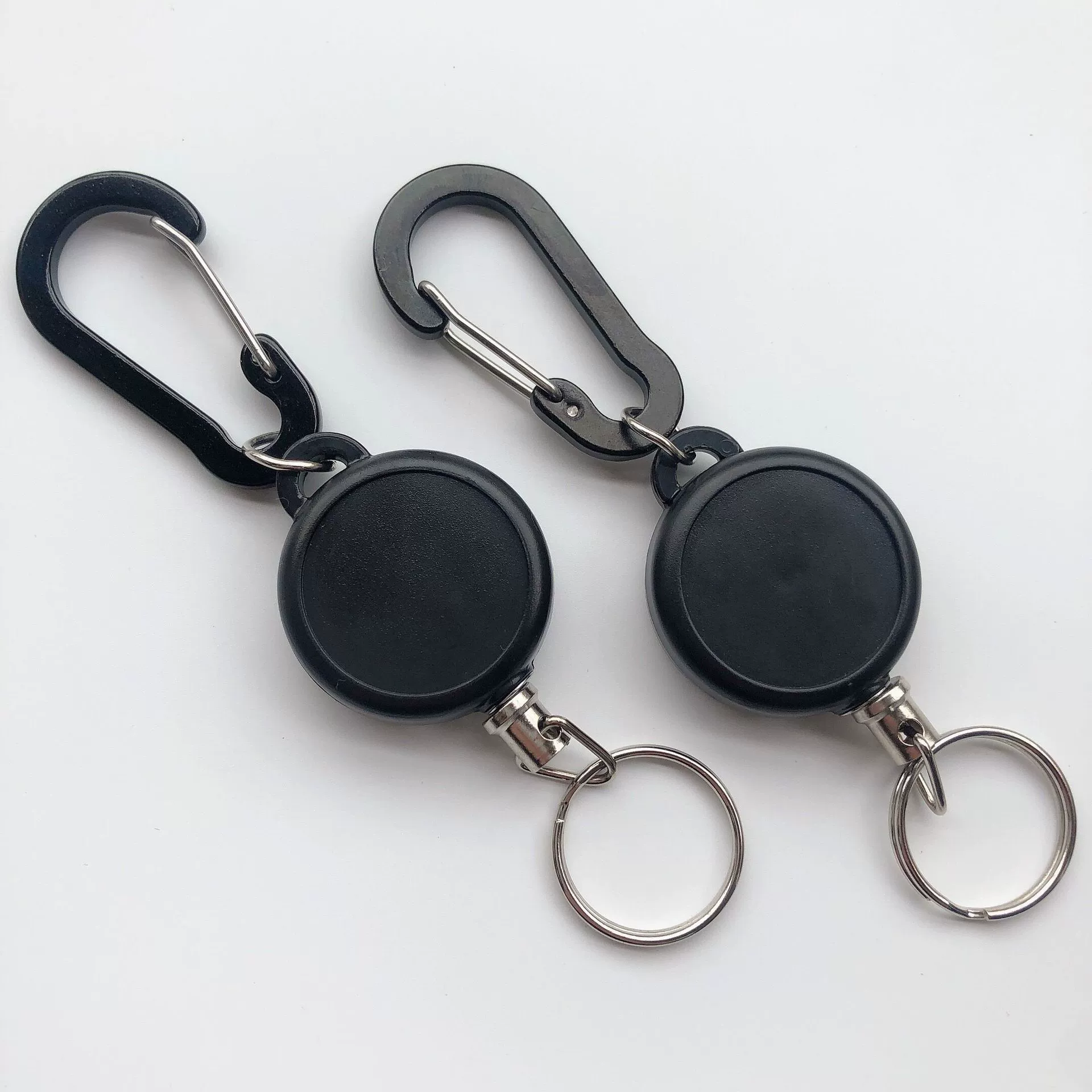 Protective elastic black climbing protection buckle, 35mm, anti-theft