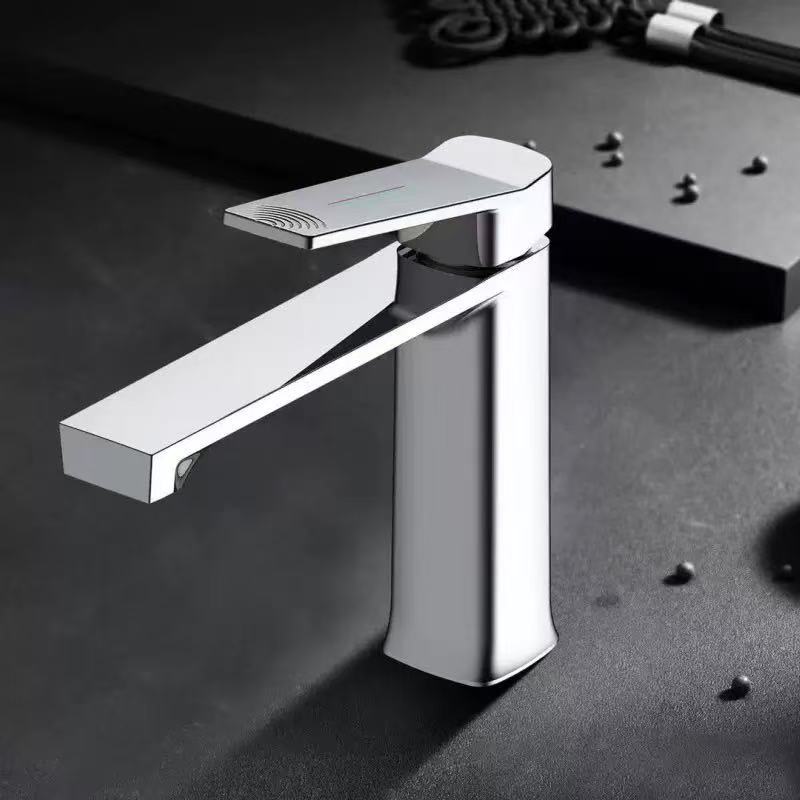 Copper Base Washbasin Faucet Hot and Cold Water Household Washbasin Bathroom Hot and Cold Basin Countertop Basin Washstand