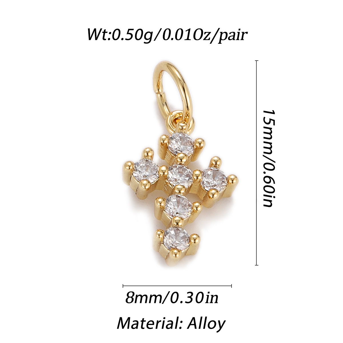 2g Weight Pendant Jewelry Making Type Zircon Inlay Material DIY Jewelry Accessories Classification 1 Piece Quantity Copper Material Geometric Pattern Inlay Design Simple Style, Classic Style Style 1 Piece Copper Zircon Geometric Pendant 3