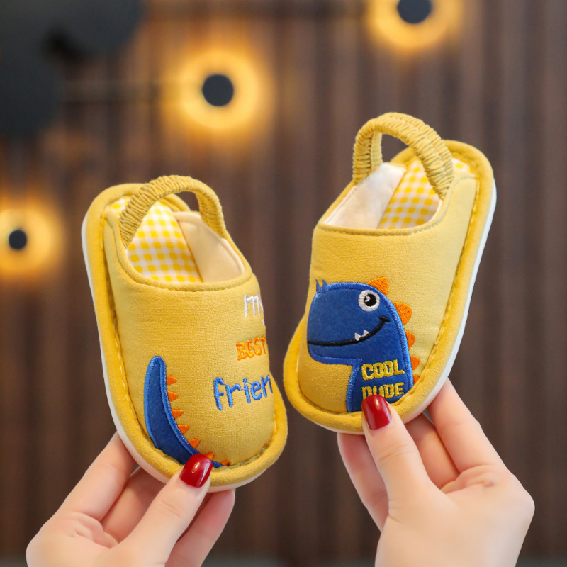 Four Seasons Shoes Baby Cotton Slippers Baby Children Children's Home Children Boy's Treasure Spring and Autumn Girl's Cotton Slippers