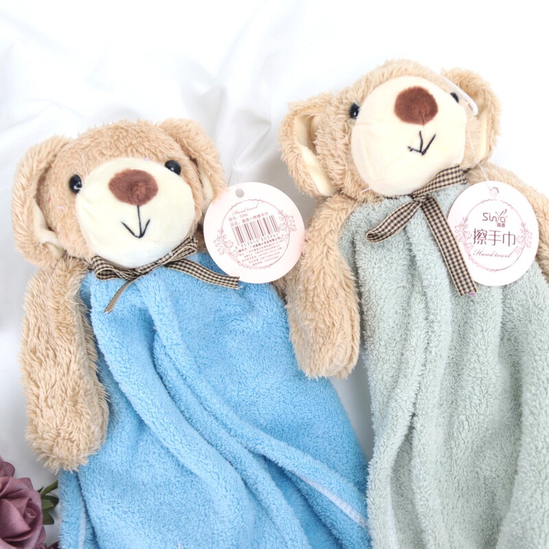 Soft Cute Bear Hair Ball Hand Towel Soft Absorbent Coral Fleece Hand Towel Household Kitchen Hanging Hand Towel Soft Cute Bear Hair Ball Hand Towel Soft Absorbent Coral Fleece Hand Towel Household Kitchen Hanging Hand Towel