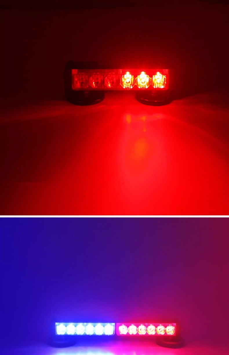 Portable Rechargeable Strobe Light Wireless Remote Control Warning Light Strong Magnetic Highlight Car Ceiling Led Roof Clearing Light