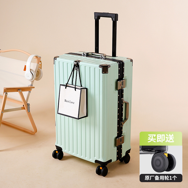 Maleta de gran capacidad, maleta de 24 pulgadas, caja de embarque de 20 pulgadas, caja con ruedas con marco de aluminio, caja de almacenamiento multifuncional de 20 pulgadas