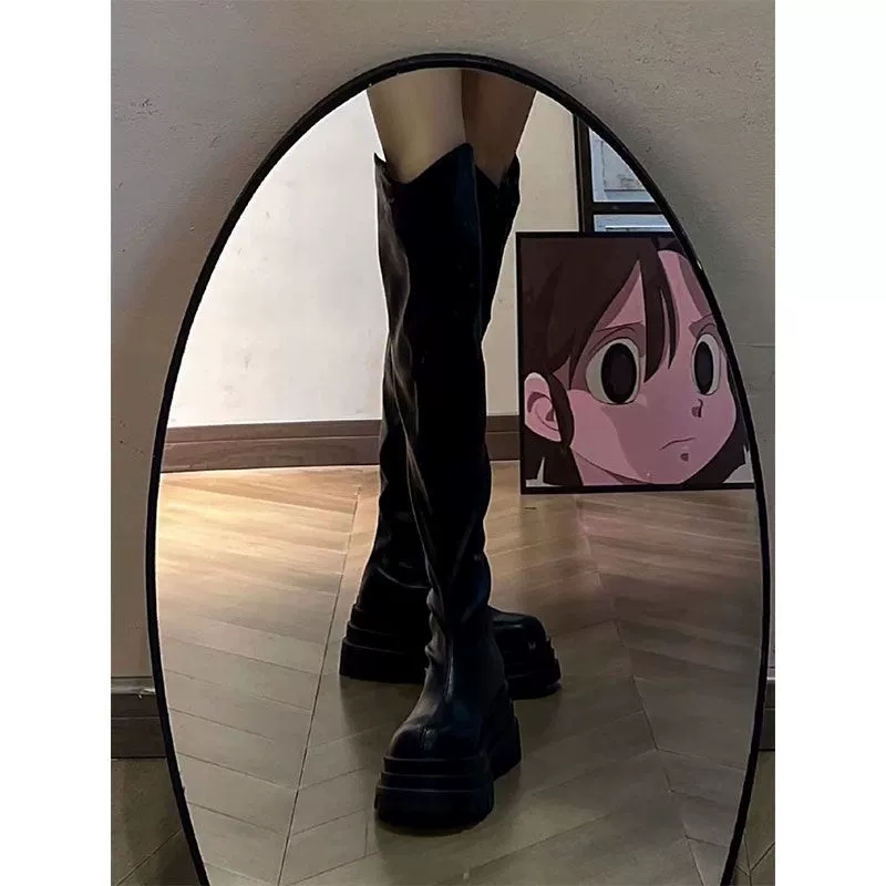 Длинные сапоги 2024 осенние новые сапоги рыцаря с высокой трубкой