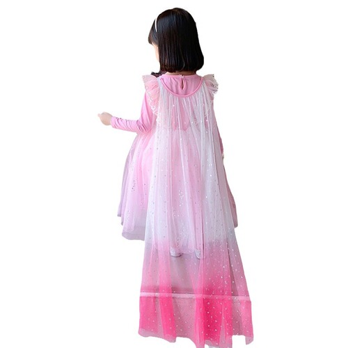 Not sold separately, Elsa Princess Scarf Frozen Elsa Scarf for Girls, net chiffon, windbreaker length, floor-length