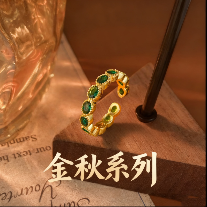★ Venus Green ★ Autumn and Winter Lmvq Romanovich Rings Factory Direct Sales and Dropshipping