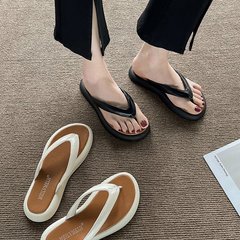 夾腳人字拖鞋女ins潮2024夏季新款外穿時尚韓版夾趾沙灘涼拖鞋子