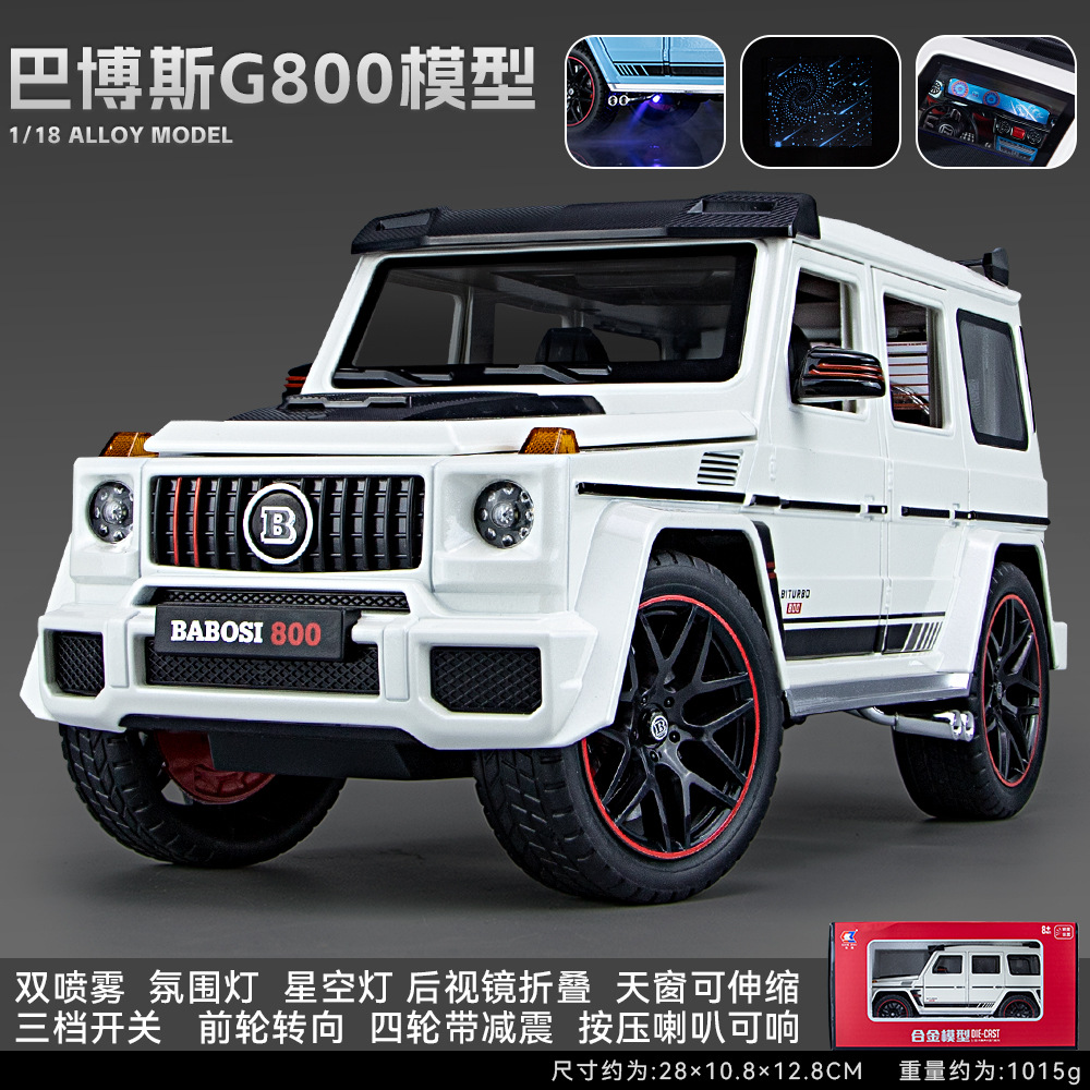 Che Zhi-1:18 Babos G800 versión spray-caja-Blanco