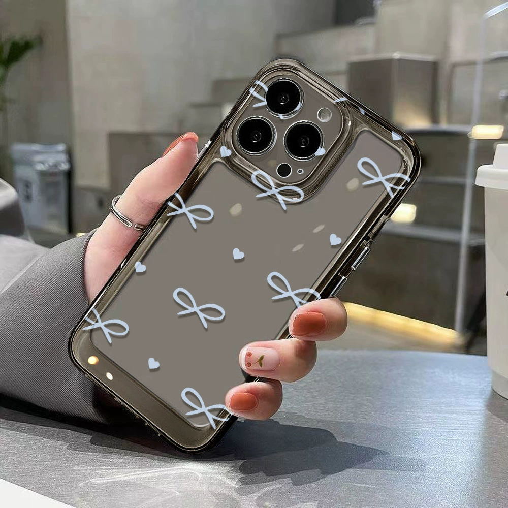Apple, совместимый синий iPhone17 Pro, чехол для телефона с бантом, iPhone 16, iphone, 14