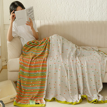 2025款竹纤维毛巾被竹棉冷感毯子夏季盖毯 竹纤维棉混纺毛巾毯