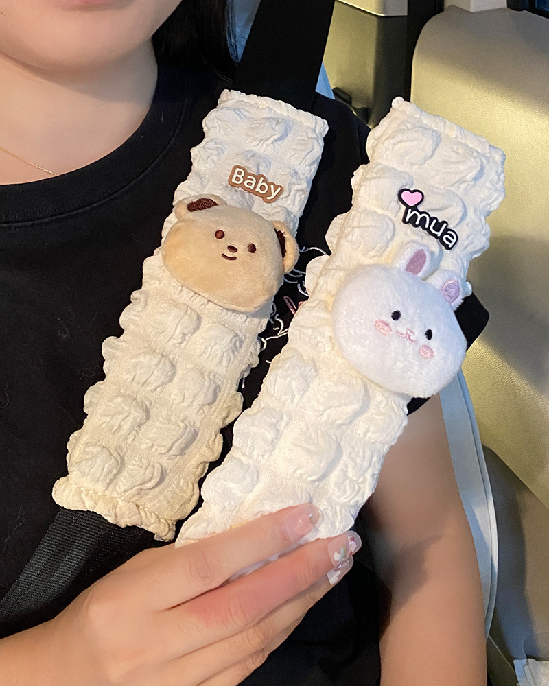 Funda Protectora para Cinturón de Seguridad de Poliéster Suave para Coche